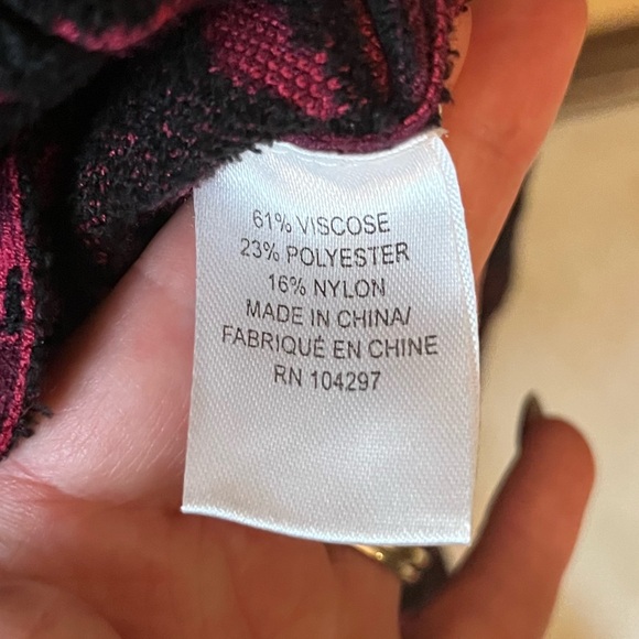 Milly Pink/Purple Leopard Animal Print Midi Dress with Mermaid Flared Hem - Picture 6 of 8